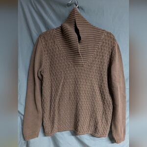 Cozy Brown Chunky Knit Sweater